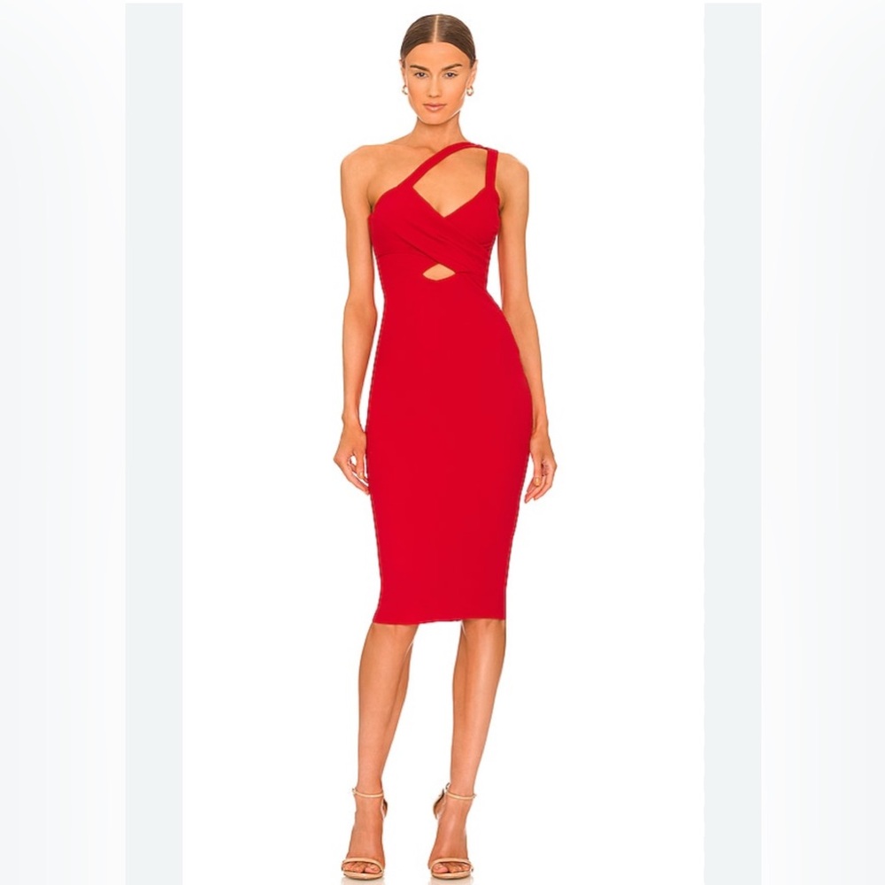 Nookie Red Midi Dress